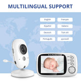 New Baby Monitor With 3.2 inch HD display And Night Vision